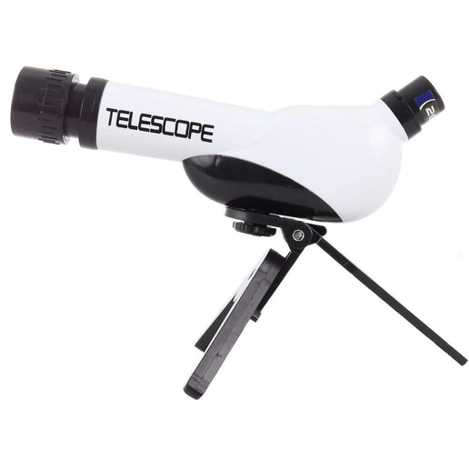 Telescopio de plástico con trípode con objetivo de 60 mm