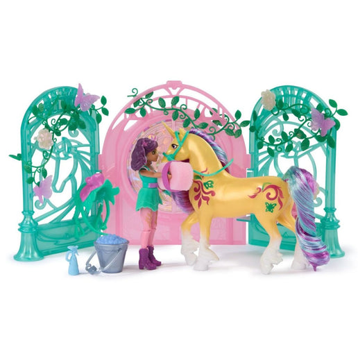 Academia Unicornio Pequeño establo con unicornio que cambia de color