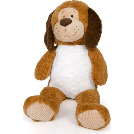 Perro de peluche marrón claro 100 cm
