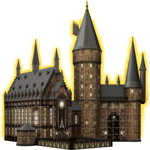 Ravensburger Puzzle 3D: Castillo de Hogwarts Gran Comedor Edición nocturna 540 piezas - Harry Potter