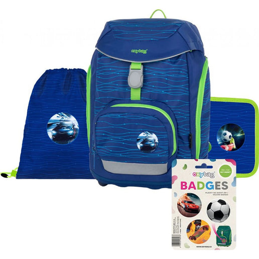 Oxybag Set escolar de 4 piezas Oxy Sherpy Blue