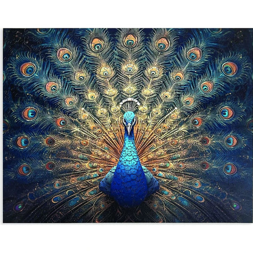 Puzzle de madera Pavo real A2