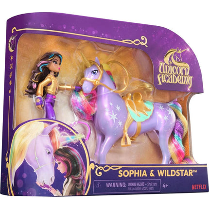Academia Unicornio Figuras 11 cm Sophia y Wildstar
