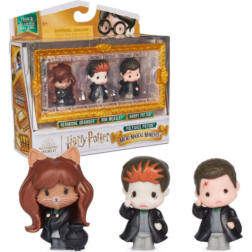Pack de tres mini figuras de Harry, Hermiona y Ron - Harry Potter