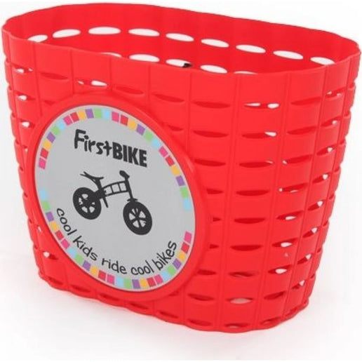 First Bike Cesta para el manillar roja