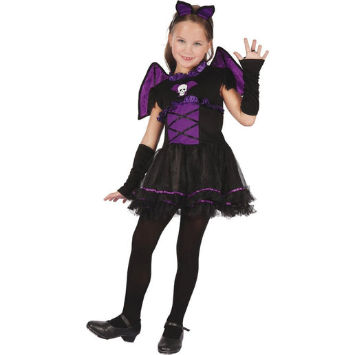 Disfraz de carnaval infantil Reina murciélago 110 - 120 cm