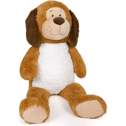 Perro de peluche marrón claro 100 cm