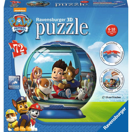 Ravensburger Puzzle 3D: La Patrulla Canina 72 piezas