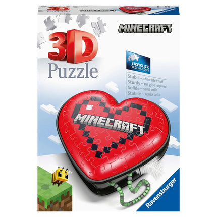 Ravensburger Puzzle 3D: Corazón Minecraft 54 piezas