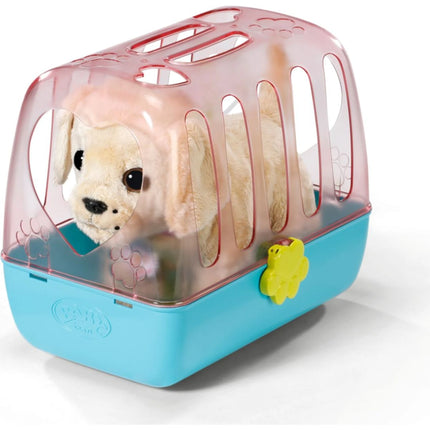 BABY born Mi perrito alegre con caja de transporte