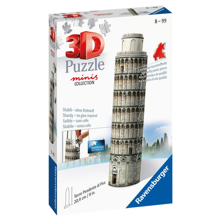 Ravensburger Puzle 3D: Mini edificio - Torre inclinada de Pisa 54 piezas