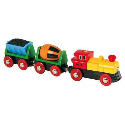 BRIO Locomotora eléctrica con vagones y luces
