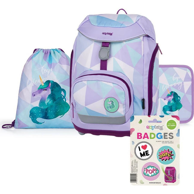 Oxybag Set escolar de 4 piezas Oxy Sherpy Unicornio