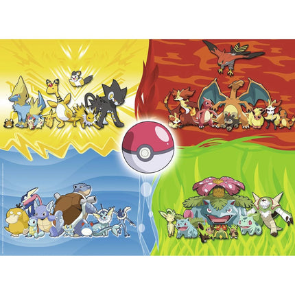 Puzzle Ravensburger: Tipos de Pokémon 150 piezas