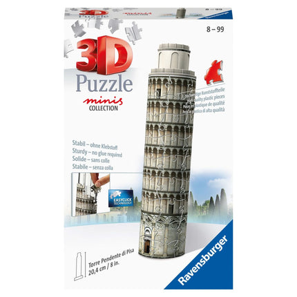 Ravensburger Puzle 3D: Mini edificio - Torre inclinada de Pisa 54 piezas