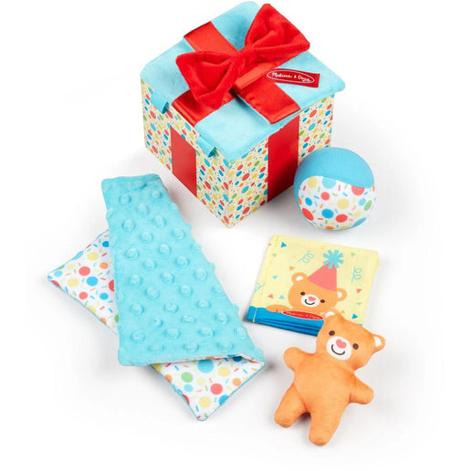 Melissa & Doug Caja de regalo de madera con sorpresa