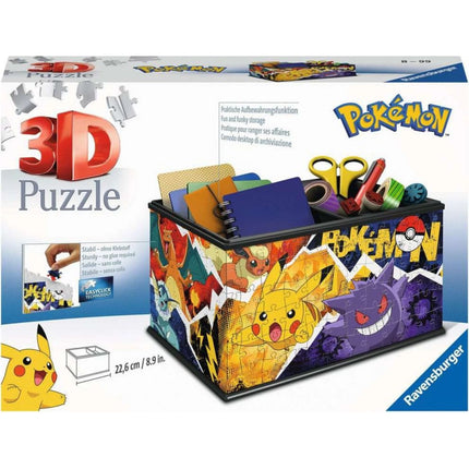 Ravensburger Puzzle 3D: Caja de almacenamiento Pokémon 216 piezas