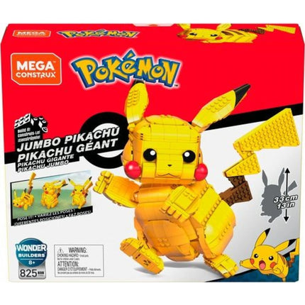 MEGA Construye y expone tu Pokémon Jumbo Pikachu 825 piezas
