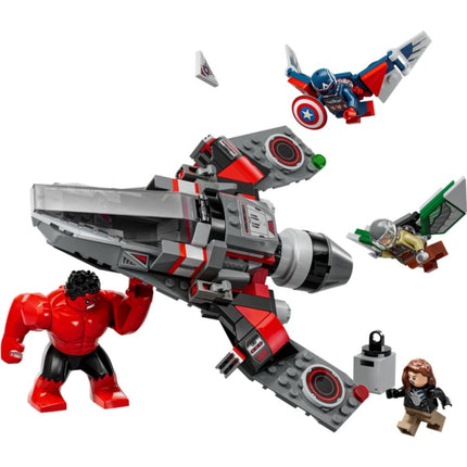 LEGO® Marvel 76292 Duelo: Capitán América vs. Hulk Rojo