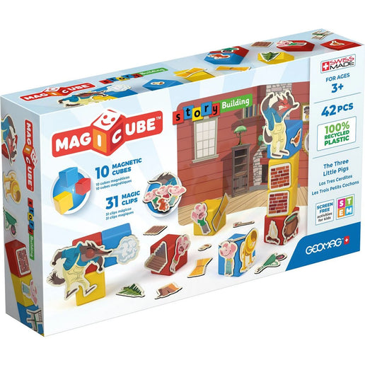 Geomag Magicube Los tres cerditos 42 piezas