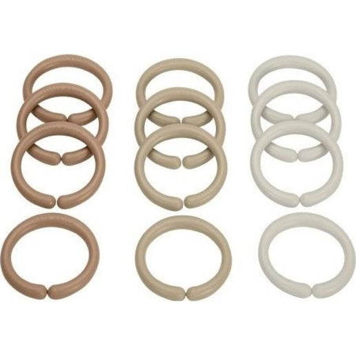 Anillos de conexión de cadena Beige