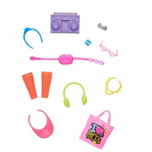 Barbie Conjunto de ropa con accesorios en un práctico embalaje