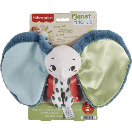 Fisher-Price Elefantito de peluche con orejas de tela